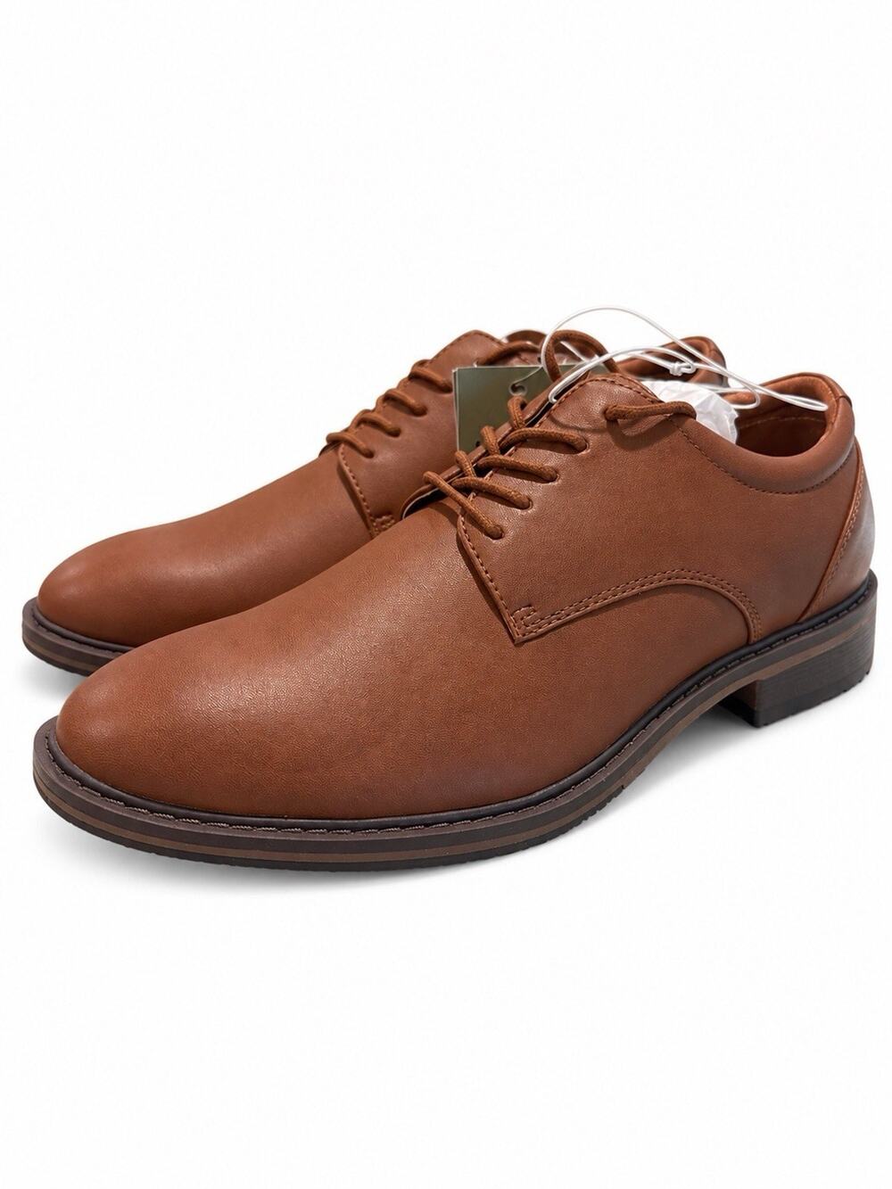Goodfellow & Co Men’s 9.5 Brown Lace Up Derby Dress Shoes Memory Foam NWT